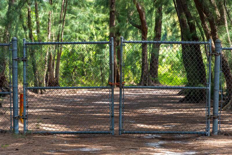 Chain link fence installed by Timber Ridge Fence Company