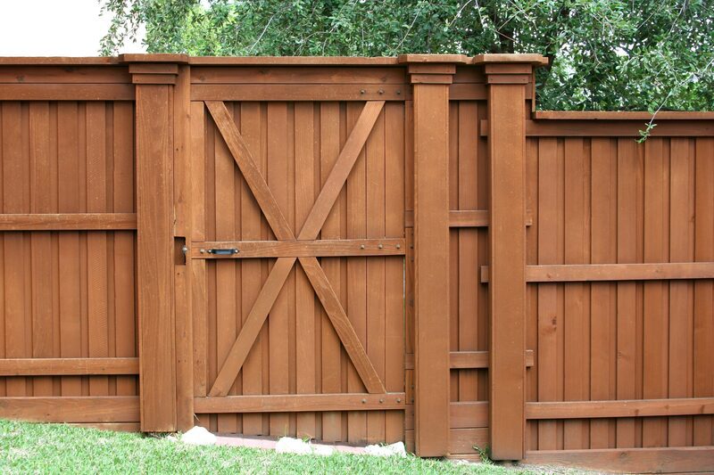 residential wooden gate